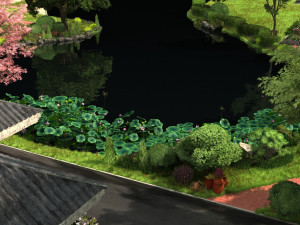 Lotus Pond 3Dモデル