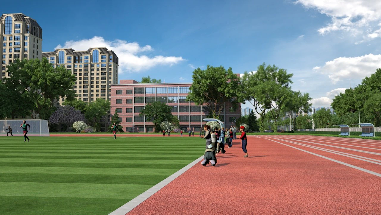 School 3D Model .c4d .max .obj .3ds .fbx .stl .blend 