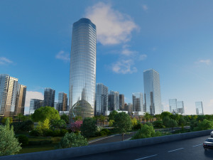 Cityscape 3D Model