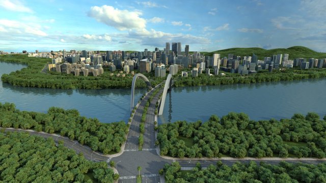 Cityscape Modèle 3D .c4d .max .obj .3ds .fbx .stl .blend 