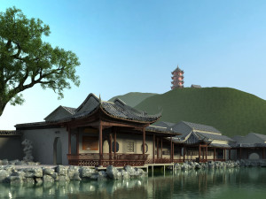 Ancient building 3D मॉडल