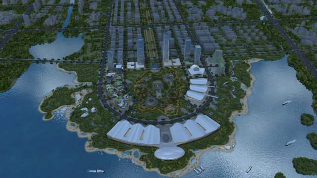 Cityscape Modelo 3D .c4d .max .obj .3ds .fbx .stl .blend 