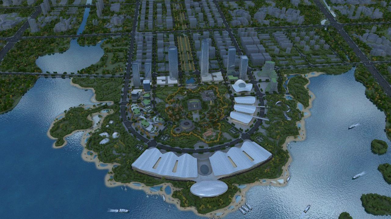 Cityscape 3D Model .c4d .max .obj .3ds .fbx .stl .blend 