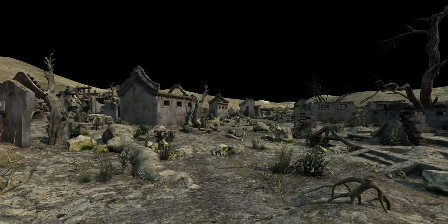 Ruins 3D Model .c4d .max .obj .3ds .fbx .stl .blend 