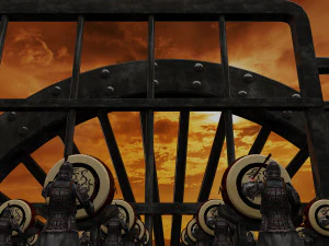 敲响战争的战鼓 3D 模型