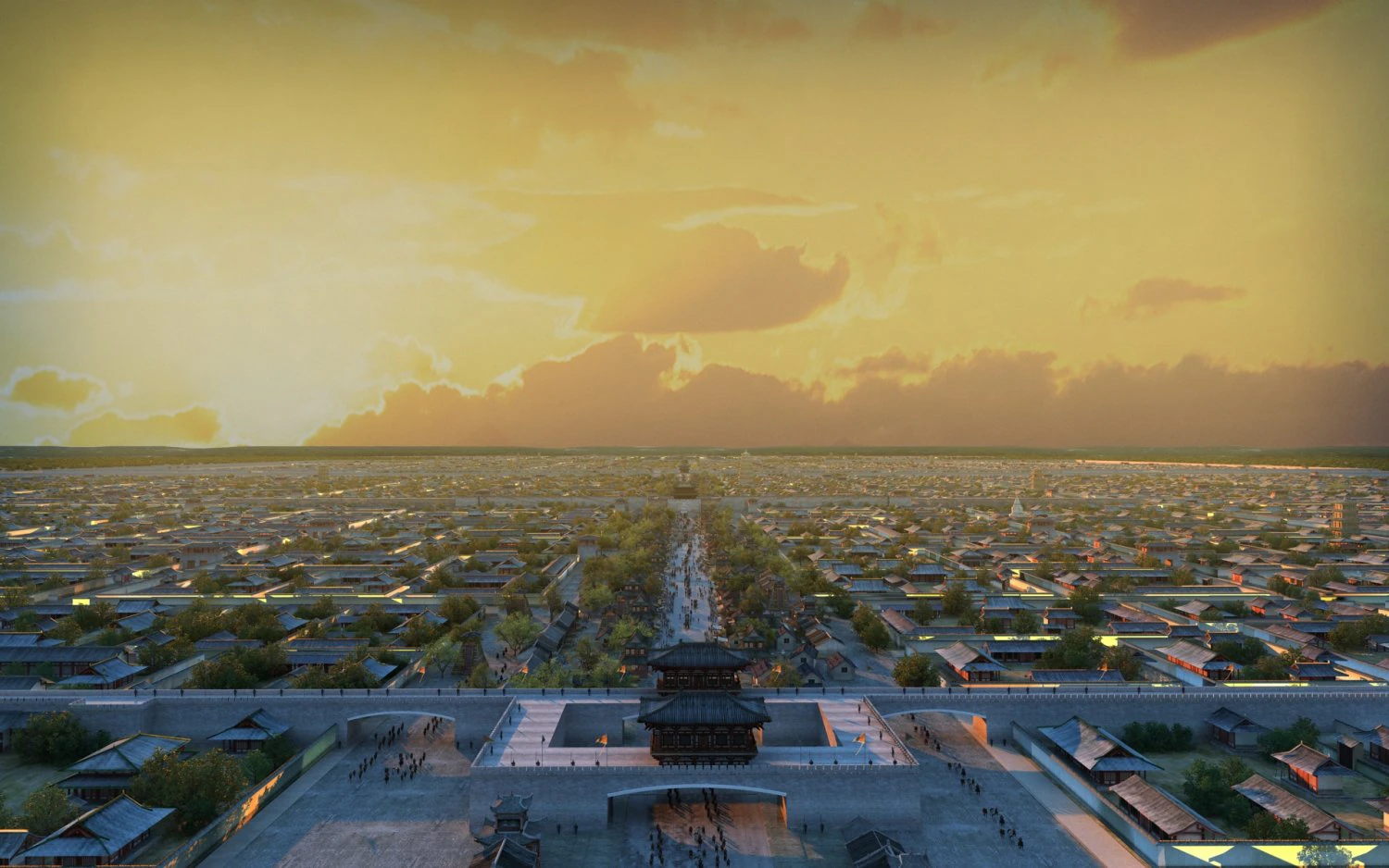 Ancient city 3D Model .c4d .max .obj .3ds .fbx .stl .blend 