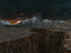 Fessura del terreno Modello 3D