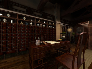 Chinese Pharmacy 3D Model
