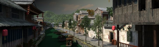Ancient town 3D Model .c4d .max .obj .3ds .fbx .stl .blend 