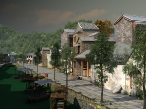 Ancient town 3D Model