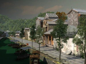 Ancient town 3D Model