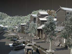 Ancient town 3D Model