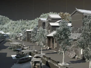 Ancient town 3D Model