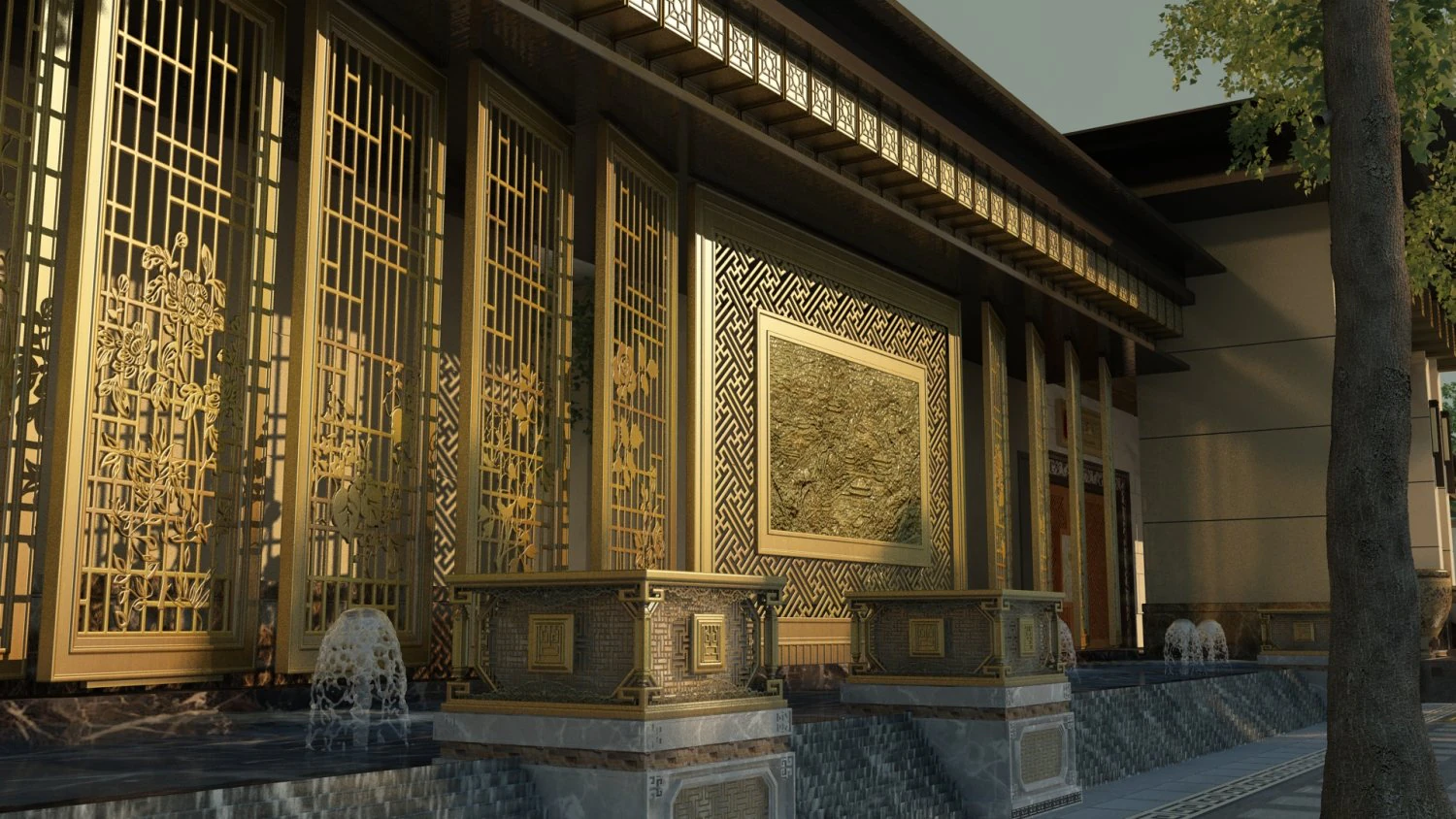 Hotel 3D Model .c4d .max .obj .3ds .fbx .stl .blend 