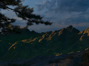 Mountain forest 3D Model
