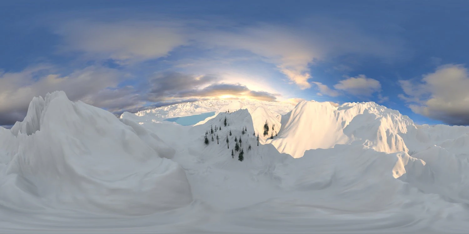 Snow mountain 3D Model .c4d .max .obj .3ds .fbx .stl .blend