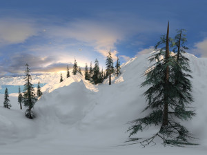 Snow mountain Modelo 3D