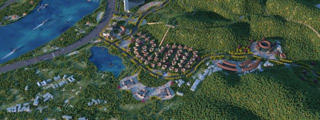 Small town 3D मॉडल .c4d .max .obj .3ds .fbx .stl .blend 