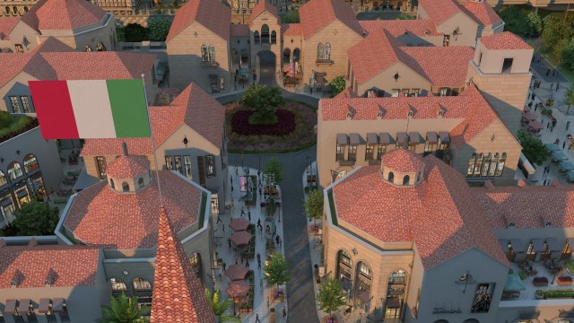 Small town 3D Model .c4d .max .obj .3ds .fbx .stl .blend 