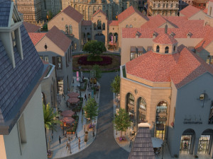 Small town 3D Model
