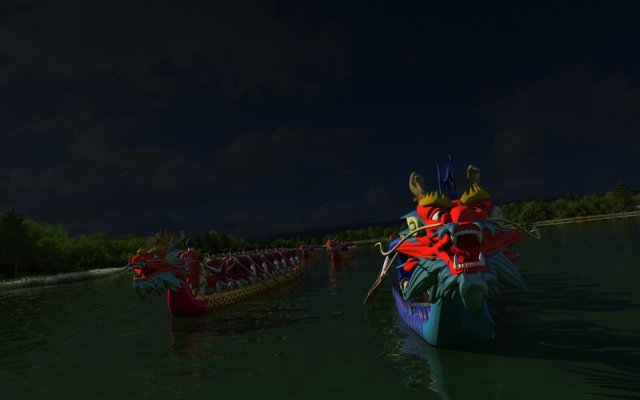 Dragon boat Modelo 3D .c4d .max .obj .3ds .fbx .stl .blend 