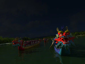 드래곤 보트 3D 모델