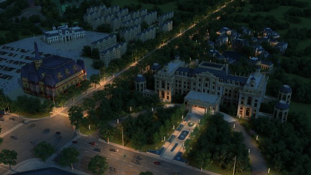 Villa 3D Модель .c4d .max .obj .3ds .fbx .stl .blend 