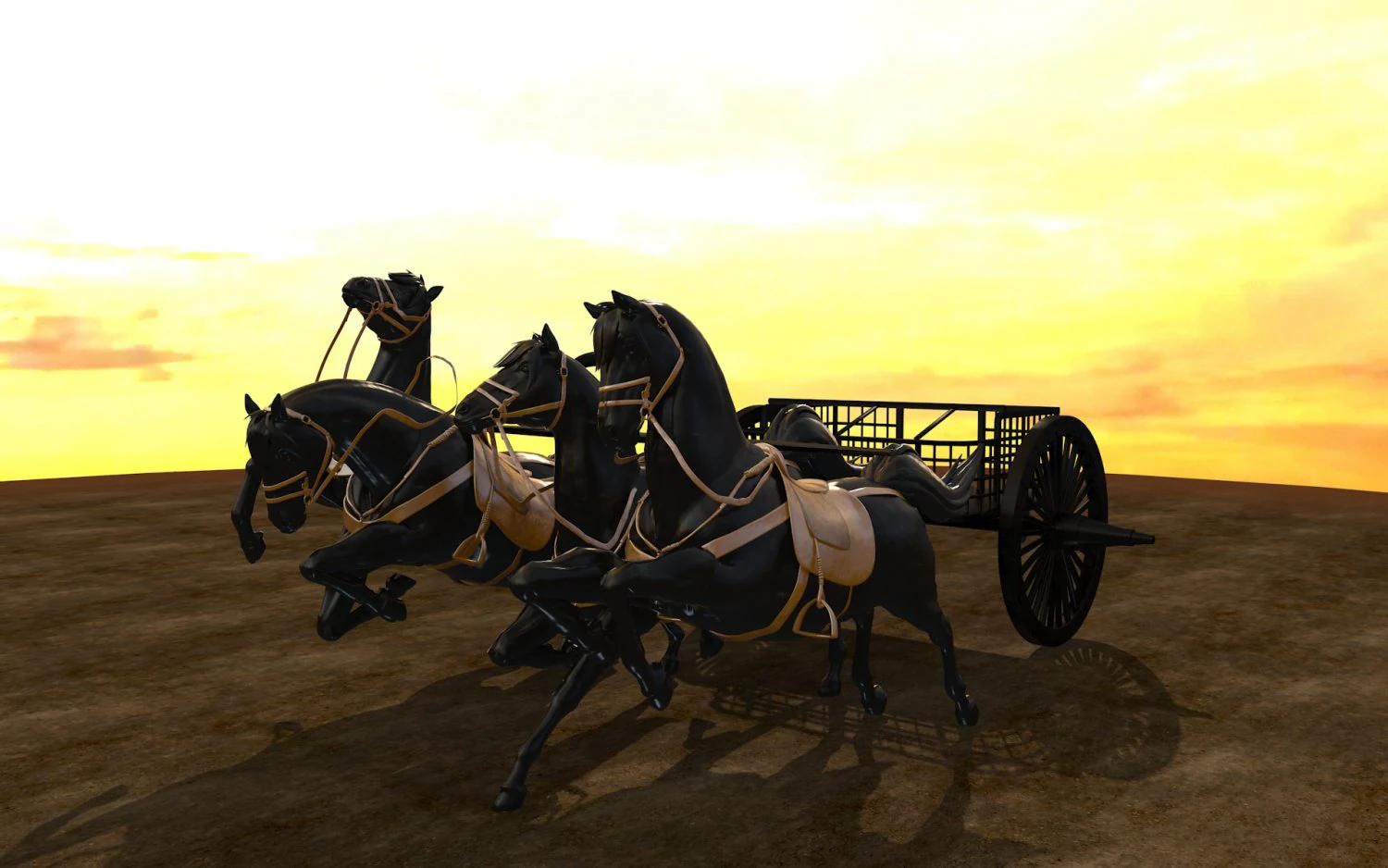 Carriage 3D Model .c4d .max .obj .3ds .fbx .stl .blend 