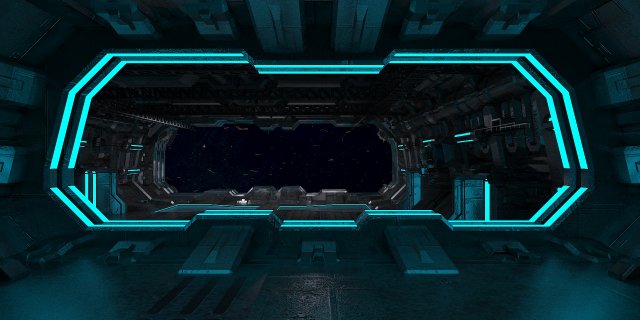 Space ship 3D Модель .c4d .max .obj .3ds .fbx .stl .blend 