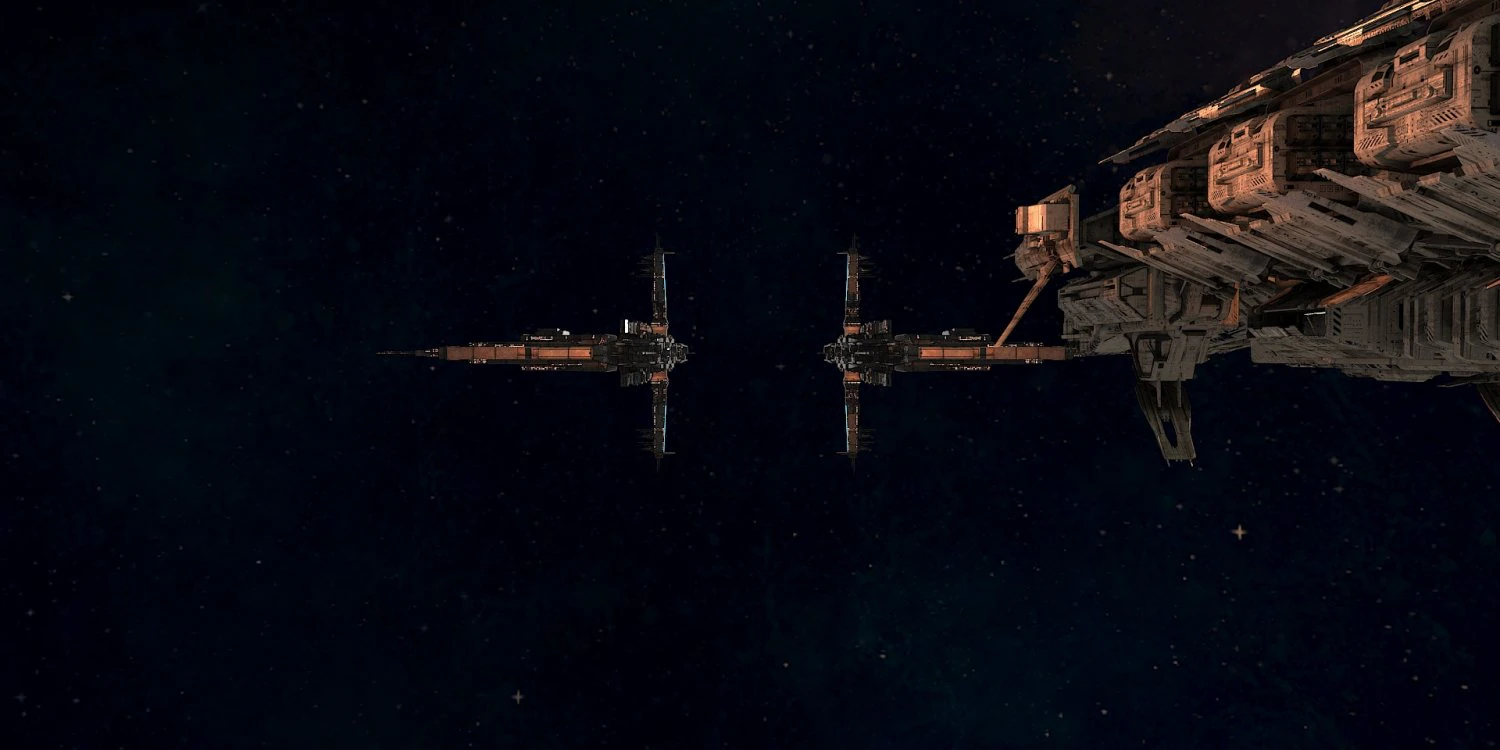 Space ship 3D Model .c4d .max .obj .3ds .fbx .stl .blend