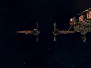 Space ship Model 3D