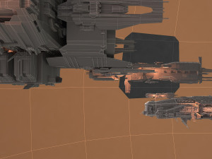 Space ship Modèle 3D