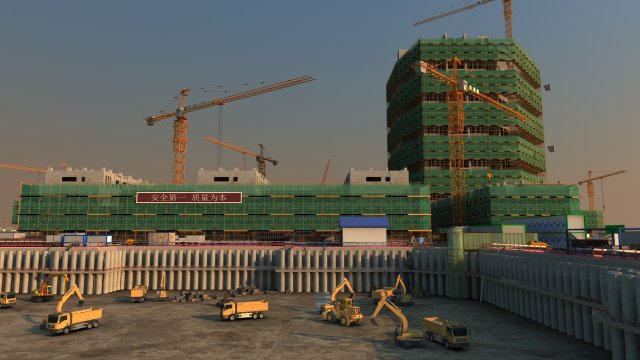 Construction site Modèle 3D .c4d .max .obj .3ds .fbx .stl .blend 