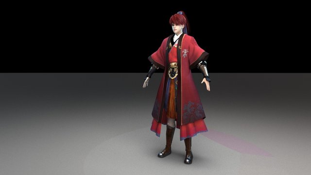 Warrior 3D 모델 .c4d .max .obj .3ds .fbx .stl .blend 