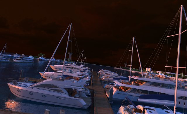 Harbor Modello 3D .c4d .max .obj .3ds .fbx .stl .blend