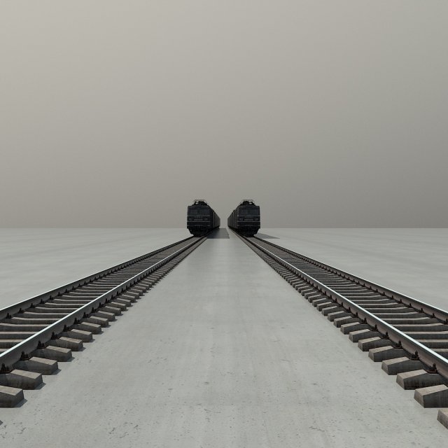 Train 3D 模型 .c4d .max .obj .3ds .fbx .stl .blend
