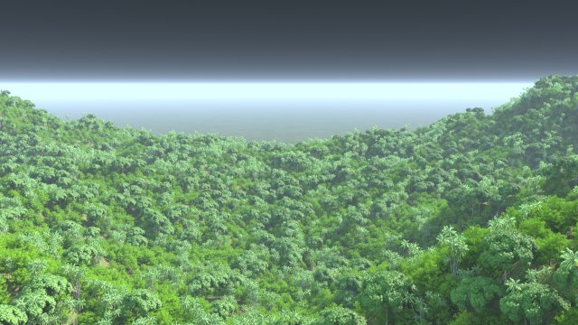 Mountain forest Model 3D .c4d .max .obj .3ds .fbx .stl .blend