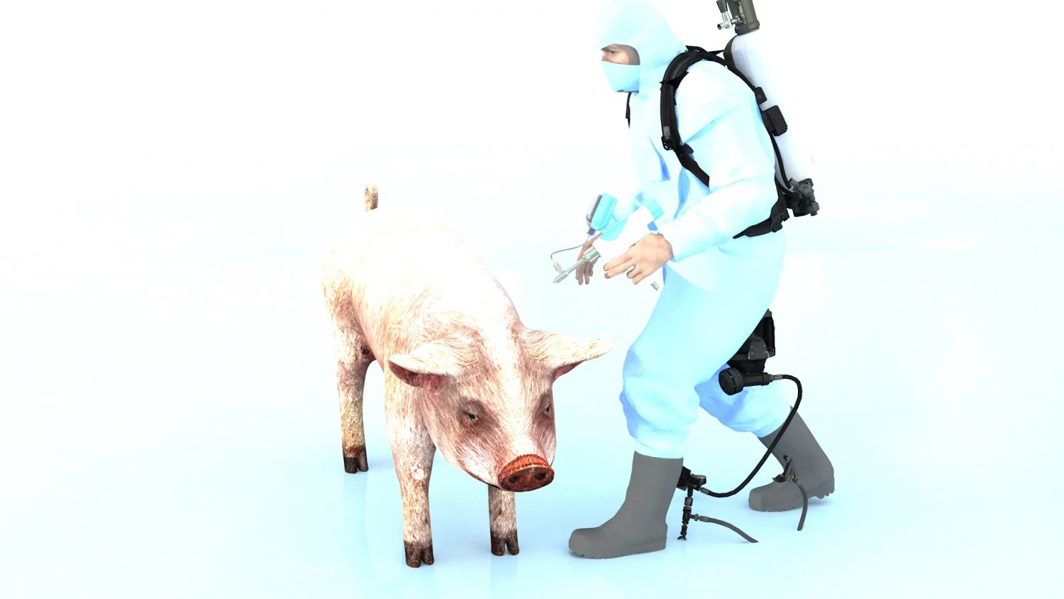 Zastrzyk świni Model 3D .c4d .max .obj .3ds .fbx .stl .blend 