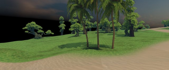 Cartoon tree Model 3D .c4d .max .obj .3ds .fbx .stl .blend 