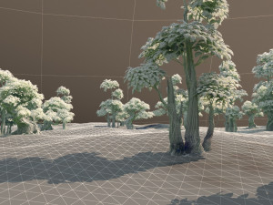 Cartoon tree Model 3D