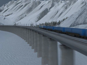 Railway 3D Model