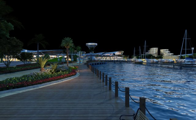 Seaside Model 3D .c4d .max .obj .3ds .fbx .stl .blend 