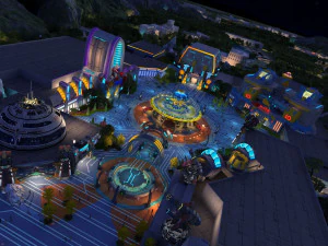 Taman hiburan Model 3D