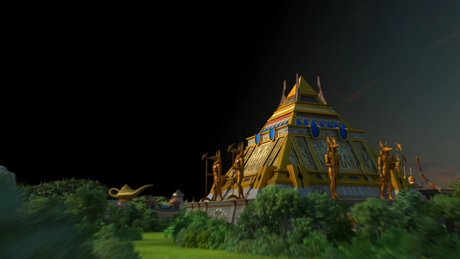 Amusement park 3D Model .c4d .max .obj .3ds .fbx .stl .blend 