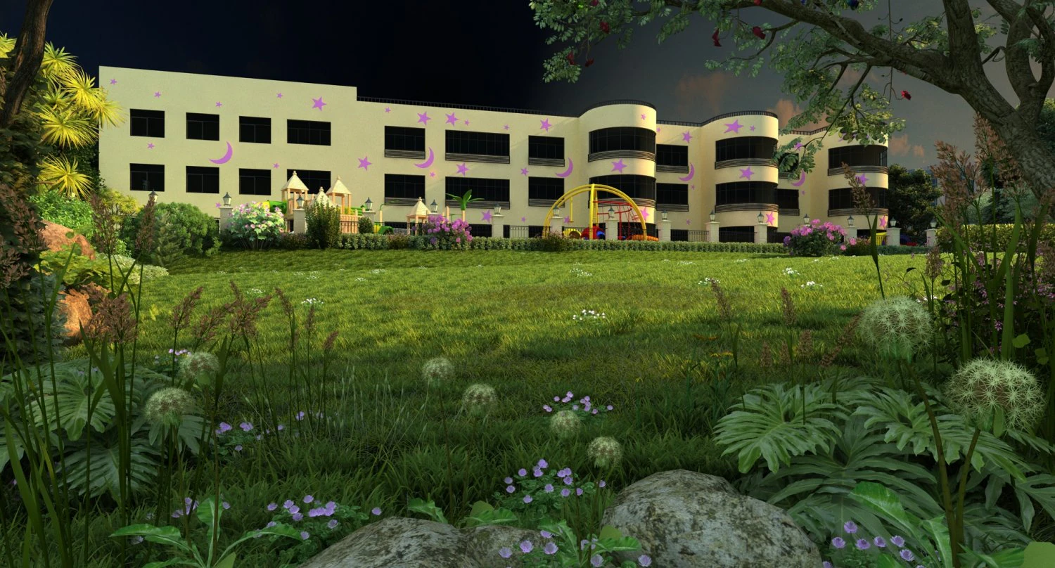 Kindergarten 3D Model .c4d .max .obj .3ds .fbx .stl .blend
