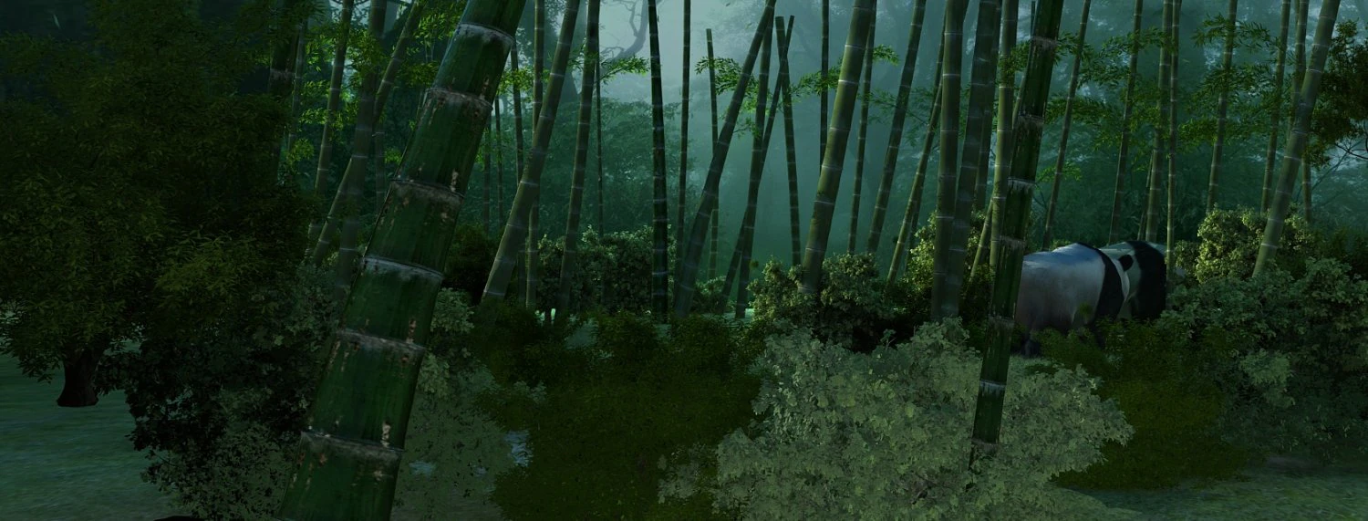Bamboo Forest Panda 3D Model .c4d .max .obj .3ds .fbx .stl .blend