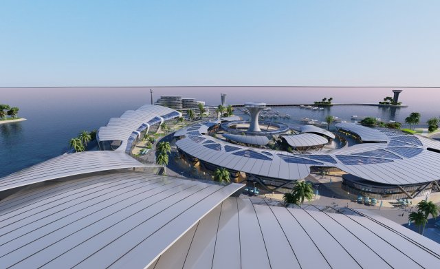 Seaside Model 3D .c4d .max .obj .3ds .fbx .stl .blend 