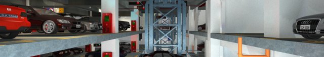 Tiered Garage 3D 모델 .c4d .max .obj .3ds .fbx .stl .blend 