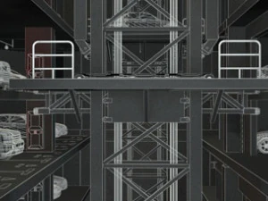 Tiered Garage 3D Model