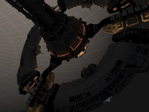 Spaceship docking 3D Model